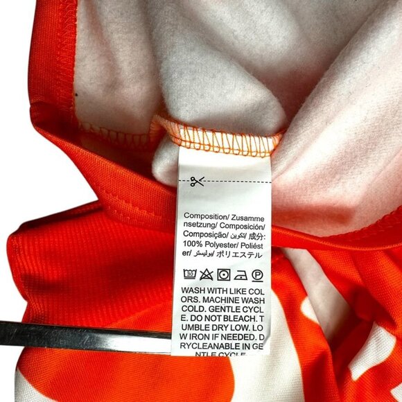 Men's Orange "Never Look Back" Graphic Hoodie Size M - Picture 4 of 6